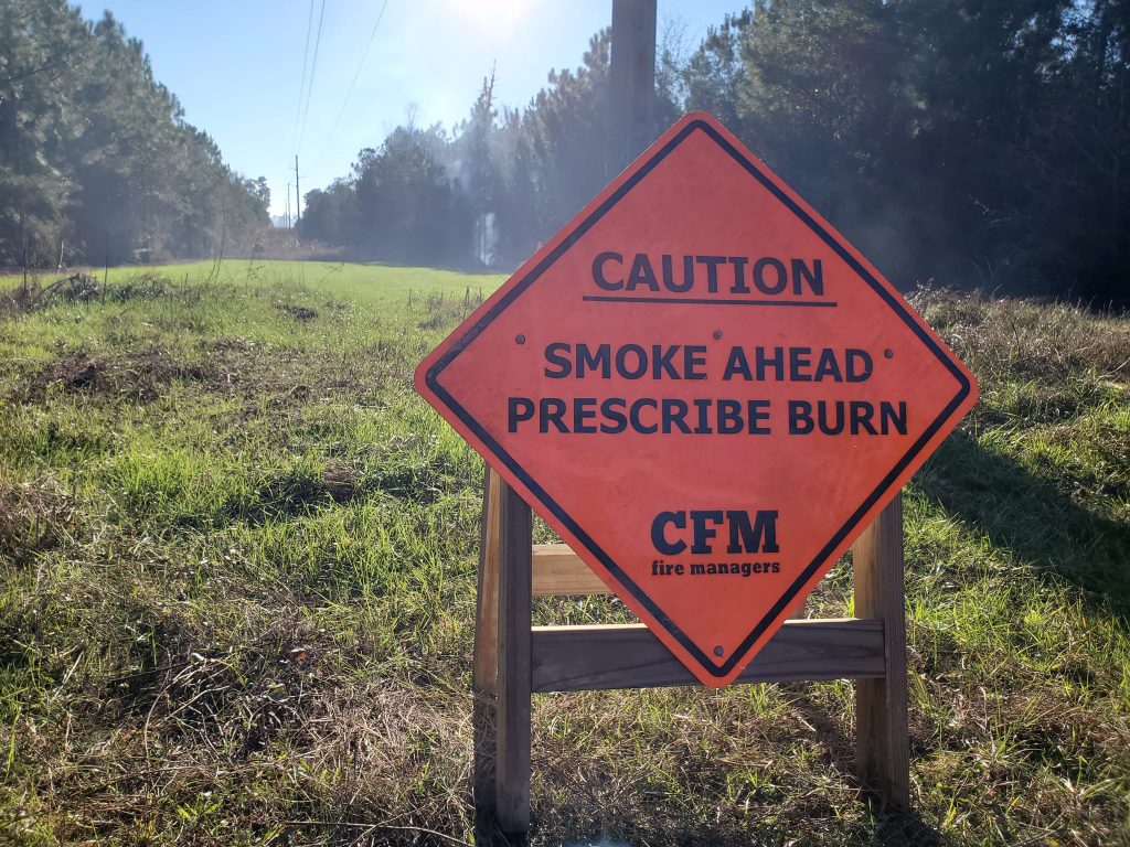 Burn Sign: Caution Smoke Ahead Prescribe Burn